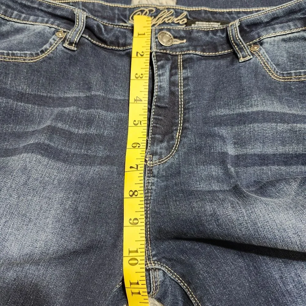Buffalo David Britton Misha Jeans Womens 12x32 (34x32) Mid Straight Leg Stretch‎